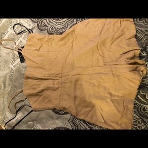 Khaki one piece romper forever 21